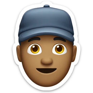 Humano con gorra malo sticker