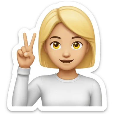 Light skin girl emoji with both middle fingers up sticker