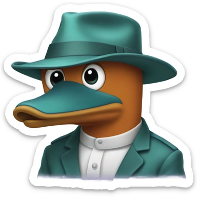 Perry the platypus sticker