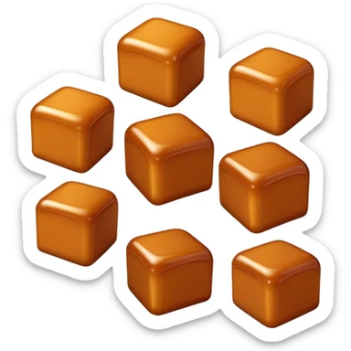 caramel candy sticker