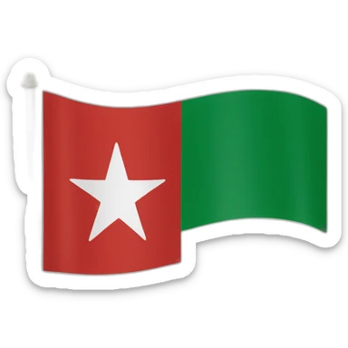 Euskadi flag red green white sticker