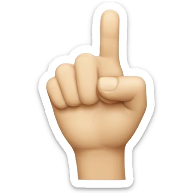 Pointing finger your side  sticker