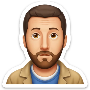 Adam Sandler bearded sticker