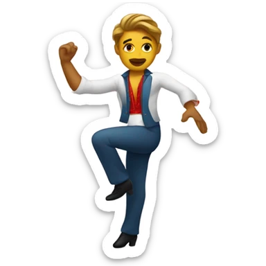 Salsa dancer sticker