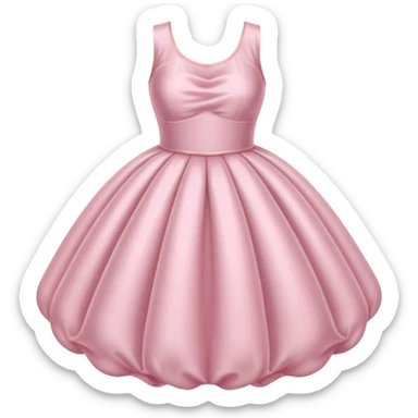 The bubble dress is typically a voluminous ball gown, designed to make Glinda look like she’s literally floating in a bubble. It features:  Pale pink or shimmering white-blue hues (in Ariana Grande’s movie version, it’s a soft, cotton-candy pink). sticker