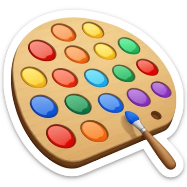artist's palette sticker