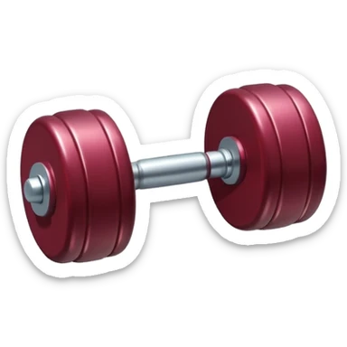 sticker de una pesa pequeña de color vino en full HD 4K sticker