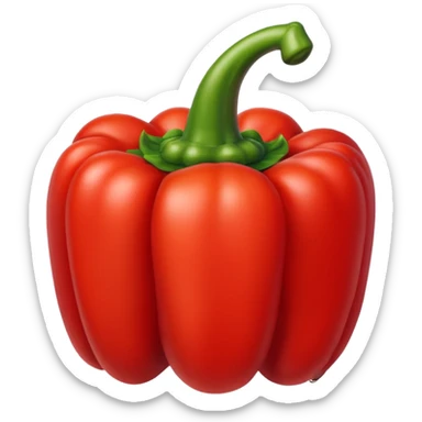 red bell pepper sticker