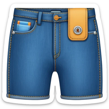 pants pocket with a tiny person inside of it  sticker