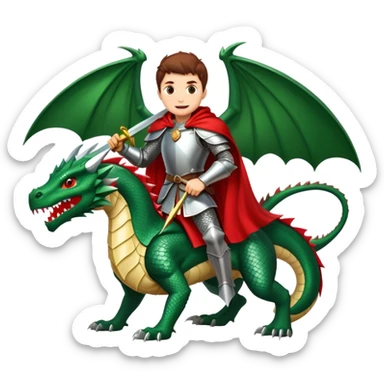 Saint george and the dragon  sticker
