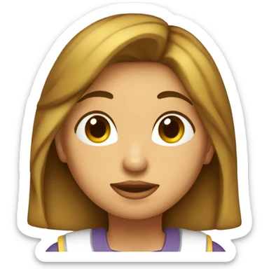 Mujer tirando un beso sticker