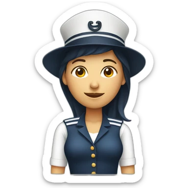 female-ux-designer-with-sailor-hat sticker