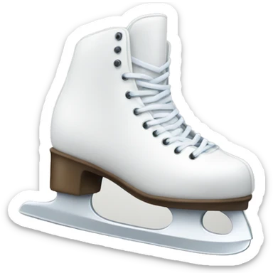 White iceskate sticker