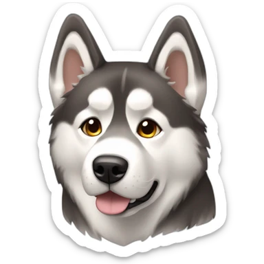Dog alaskan malamute full-body sticker