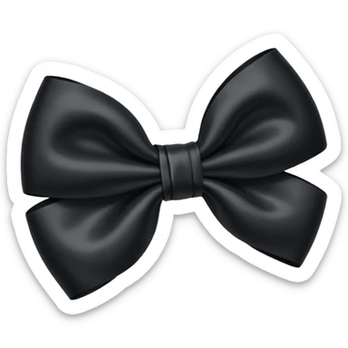 black bow emoji sticker