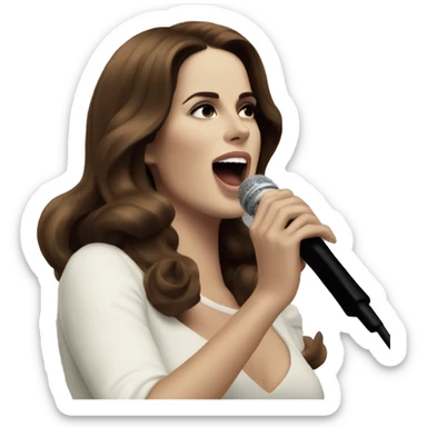 Lana del rey singing  sticker