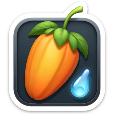 Сделай логотип Fl Studio светящийся sticker