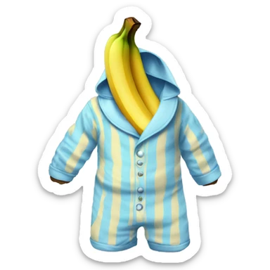 Banana in pajamas sticker
