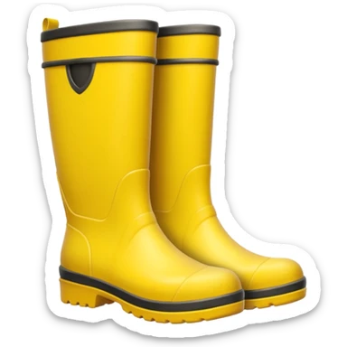 yellow garden boots sticker