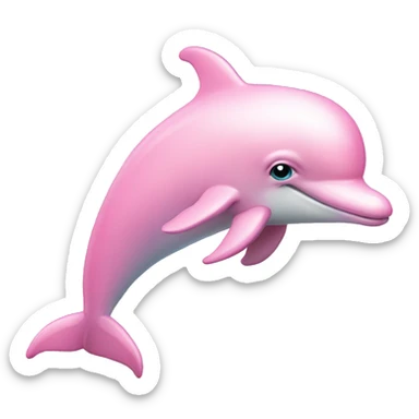 Pastel-pink-colors-dolphin sticker
