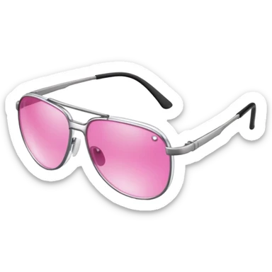 titanium frame safety glasses with splash-resistant pink lenses, premium protection sticker