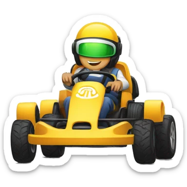 3 Gokart sticker
