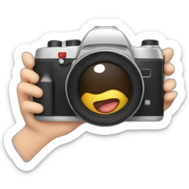 Taking pictures sticker