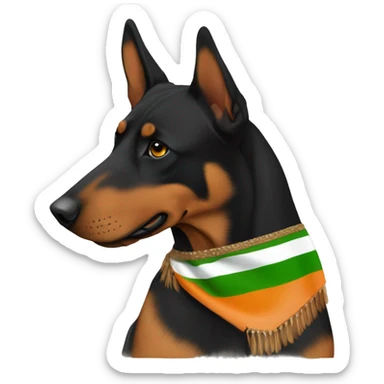 Beauceron Indian flag sticker