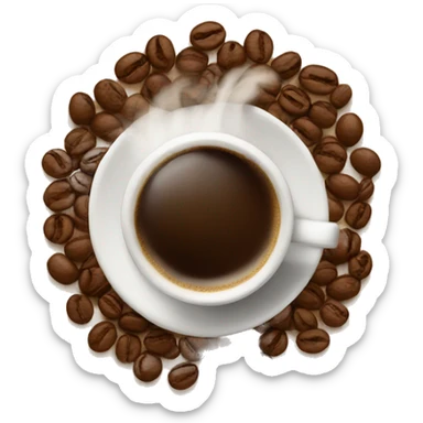 Coffee sticker