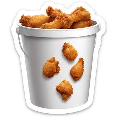 KFC fried chicken bucket sticker