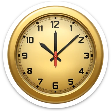 Clock it emoji sticker