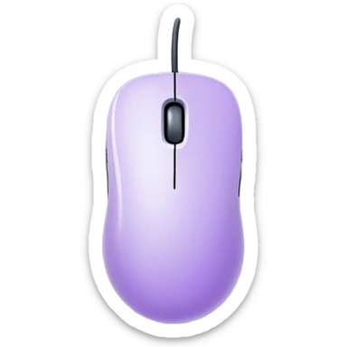 Lilac computer mouse sticker