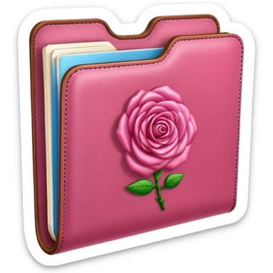 crée moi un dossier de couleur rose  sticker
