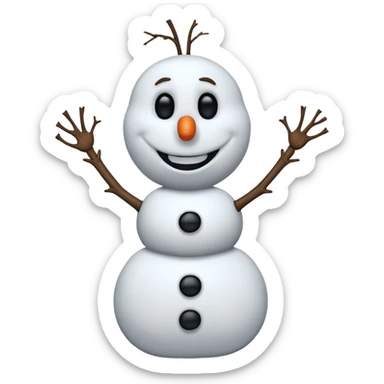 Olaf snowman sticker