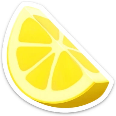 lemon wedge sticker