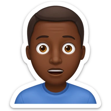 homme créole réunionnais  étonné  sticker