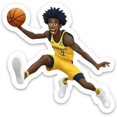 Ja Morant dunking by a long jump sticker