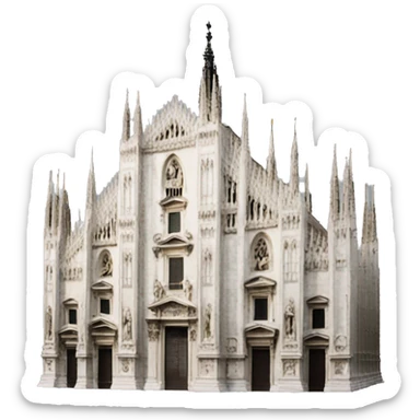 Milan duomo sticker