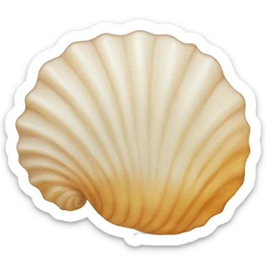 seashell outline sticker