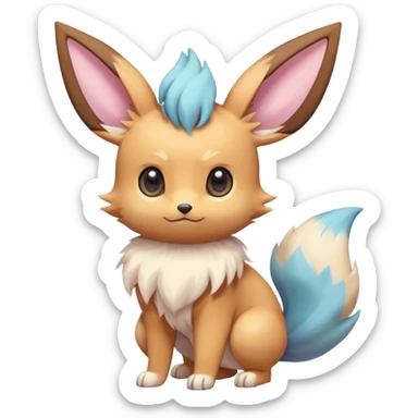 Kawaii Eeveelution-Cute-Pokémon-fusion full body sticker