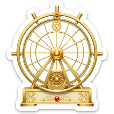 The fortune wheel Tarot Card sticker