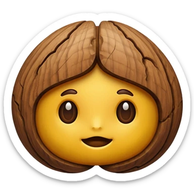 walnut emoji sticker