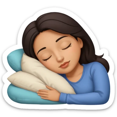 Latina baddie sleeping sticker