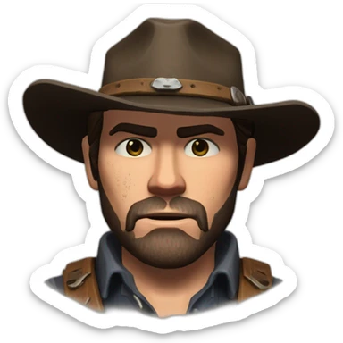 Arthur Morgan from the game “Red Dead Redemption 2” sticker