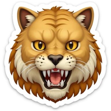 Saber Toothed Cat sticker