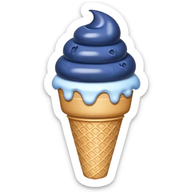 icecream-cone-blueberries sticker