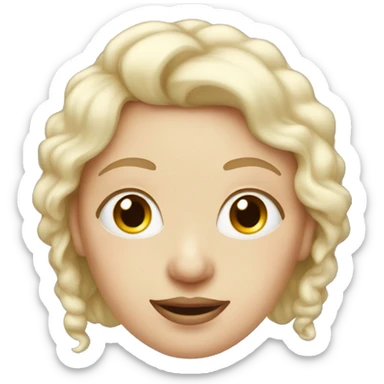 white lady with nose ring and double chin sticker