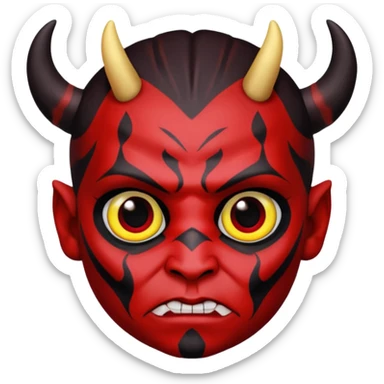 Darth maul baby sticker