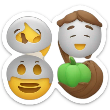 logo in Duolingo style sticker