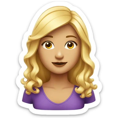 Una chica rubia gordita  sticker